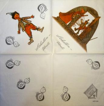 570 Comics / Clowns ? - 3-ply - Schellen-Ursli - WIDA 1971
